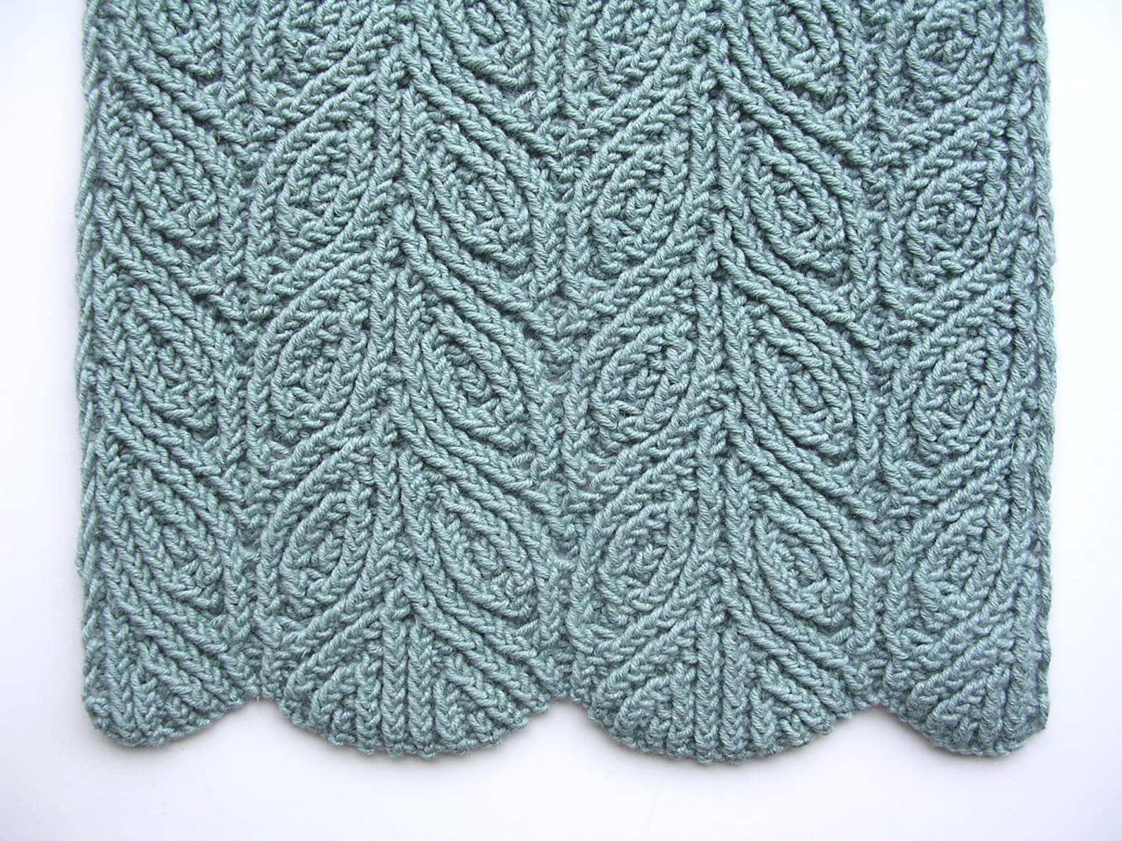Three Almond Scarves PDF Knitting Pattern Etsy