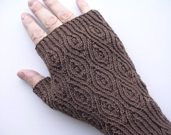 Crème de Noyaux Mitts (PDF Strickanleitung)