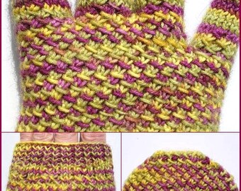 Seascape Gloves / Mittens / Fingerless Mitts (PDF knitting pattern)