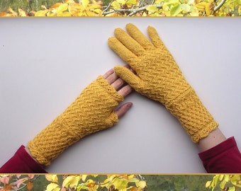 Birnam Gloves and Fingerless Mitts (PDF knitting pattern)