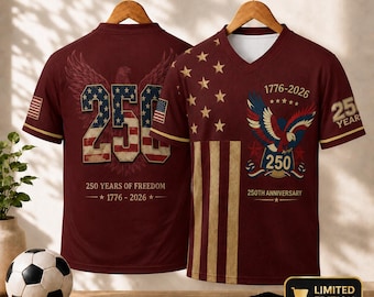 Burgundy USA 250th Anniversary Baseball Jersey, Patriotic Eagle Shirt, America 1776-2026 Freedom Celebration Game Day Tee