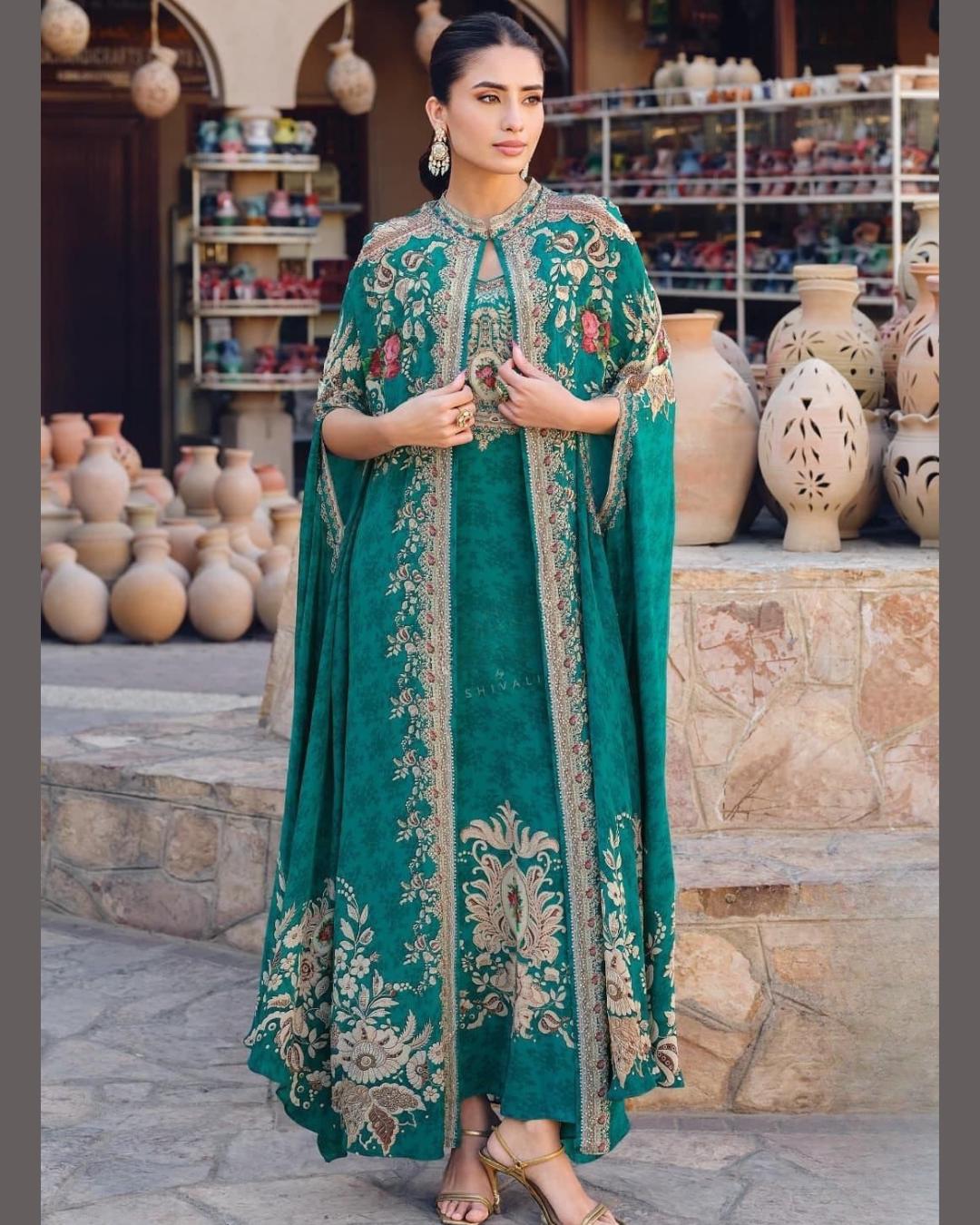 Pakistani Cape Dress - Etsy
