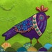 Purple Bird Yazzii Bag Cover