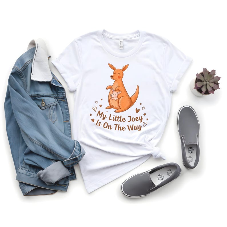 Personlig känguru-graviditetströja, My Little Joey-tillkännagivandetröja bild 3