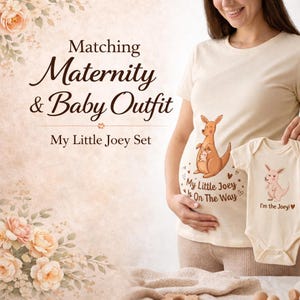 Personlig känguru-graviditetströja, My Little Joey-tillkännagivandetröja bild 2