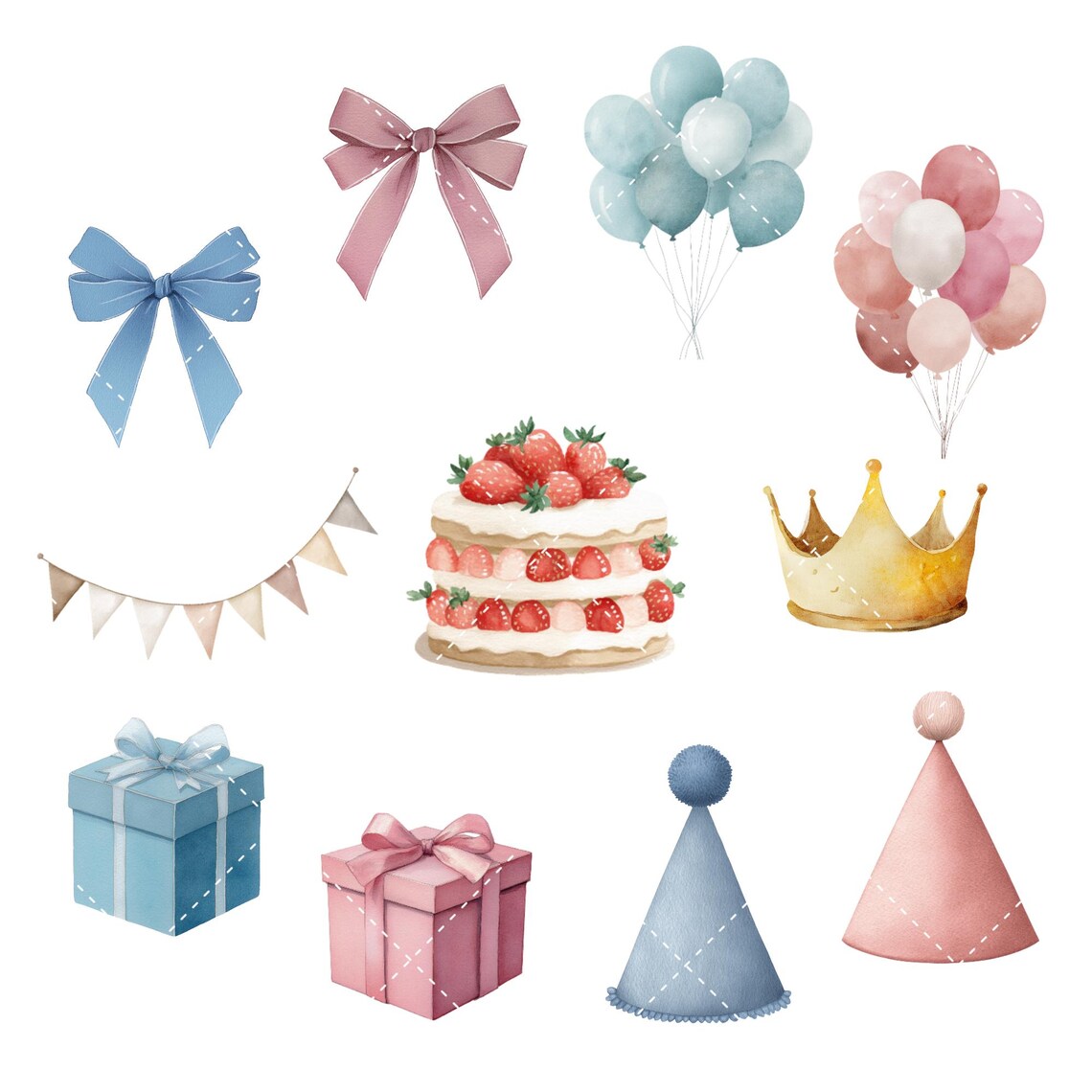 Woodland First Birthday Clipart Bundle, Boho Forest Animals PNG ...