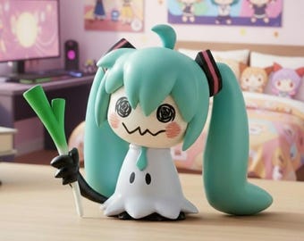 Miku Anime Figure | Kawaii Vocaloid Collectible Desk Decor (7 cm)