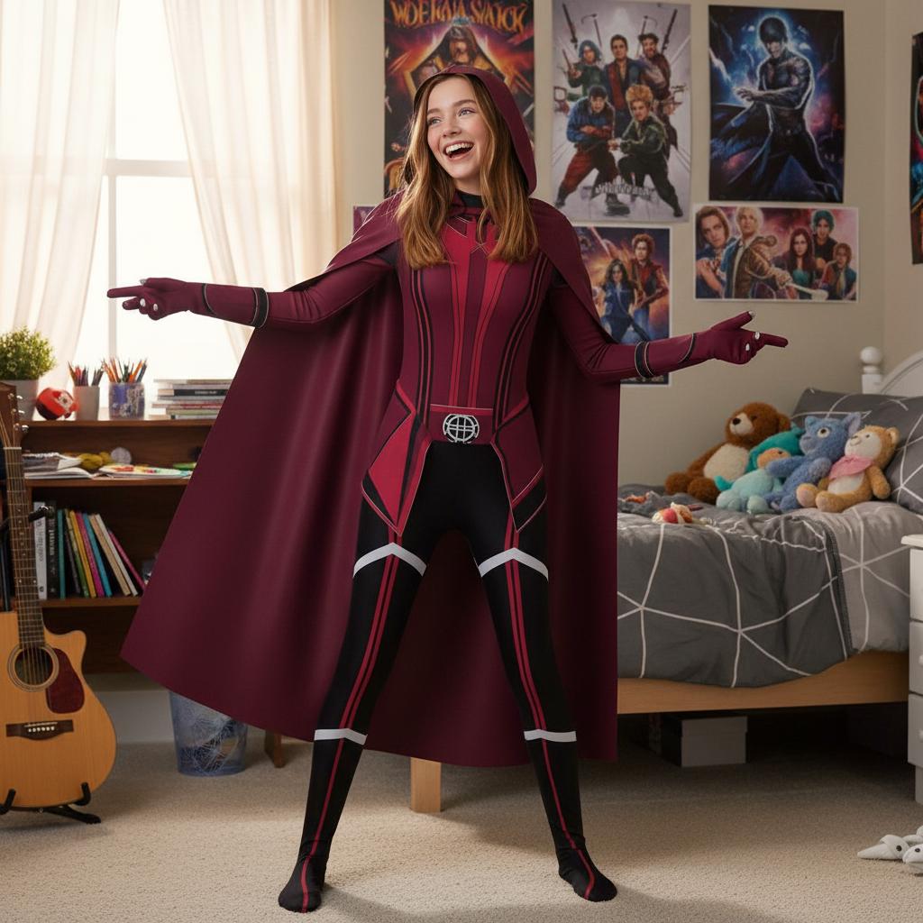 chinese dress ladies Captain Marvel Deluxe Costume: The Marvels Adult Ladies Jumpsuit  Kids  Mega Mart