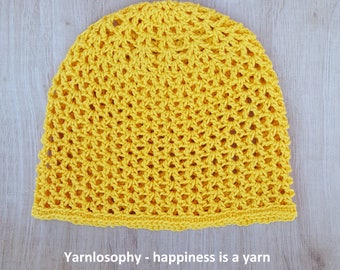 Summer crochet hat pattern all sizes from newborn to adult