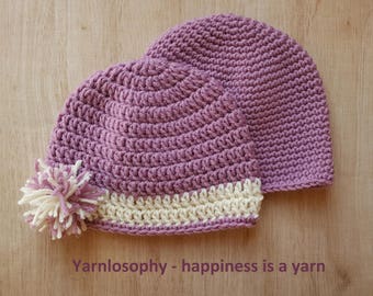 Basic crochet hat pattern beanie crochet bundle
