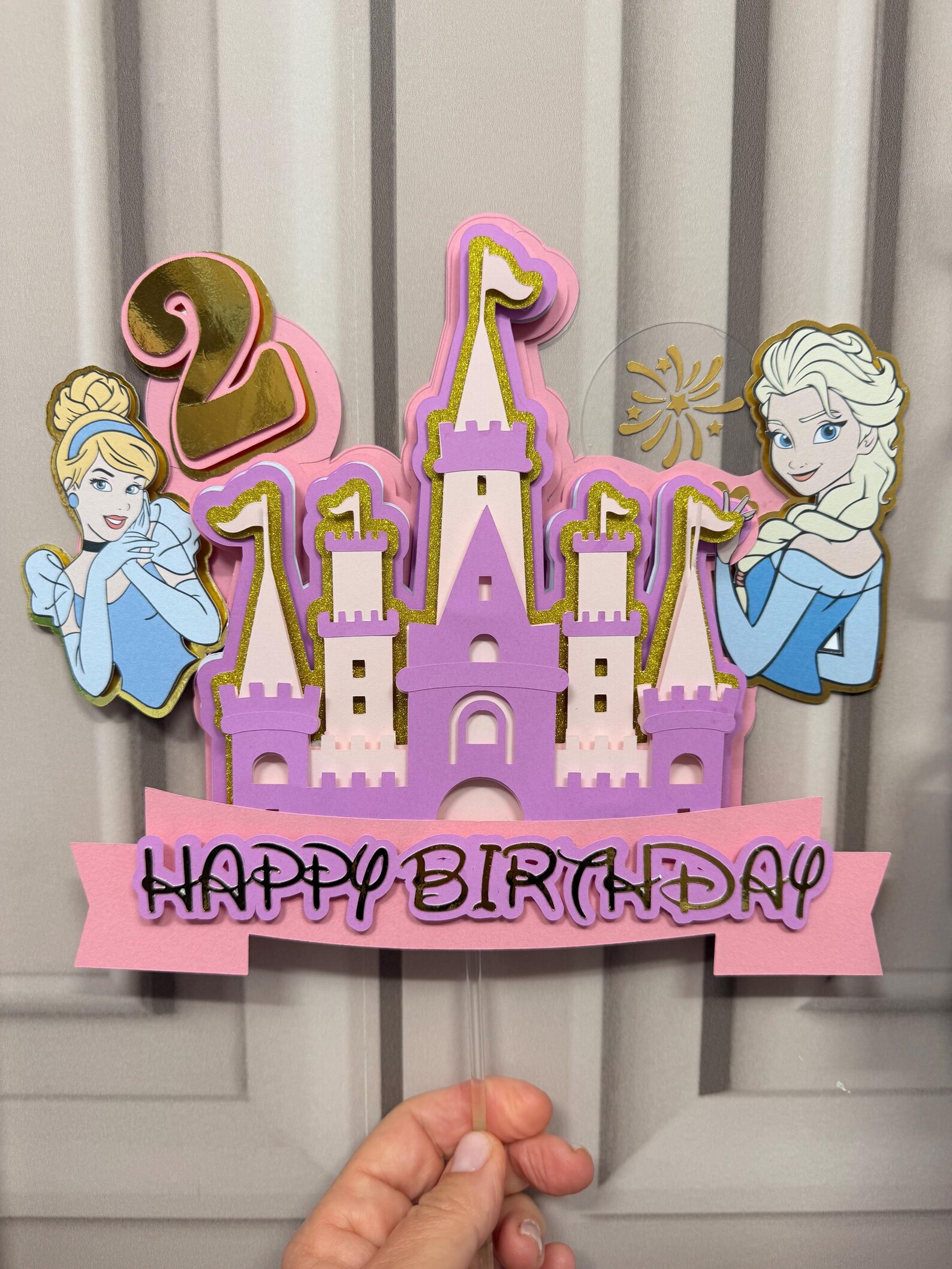 Princess Castle Birthday Cake Topper With Personalized Name and Age ...
