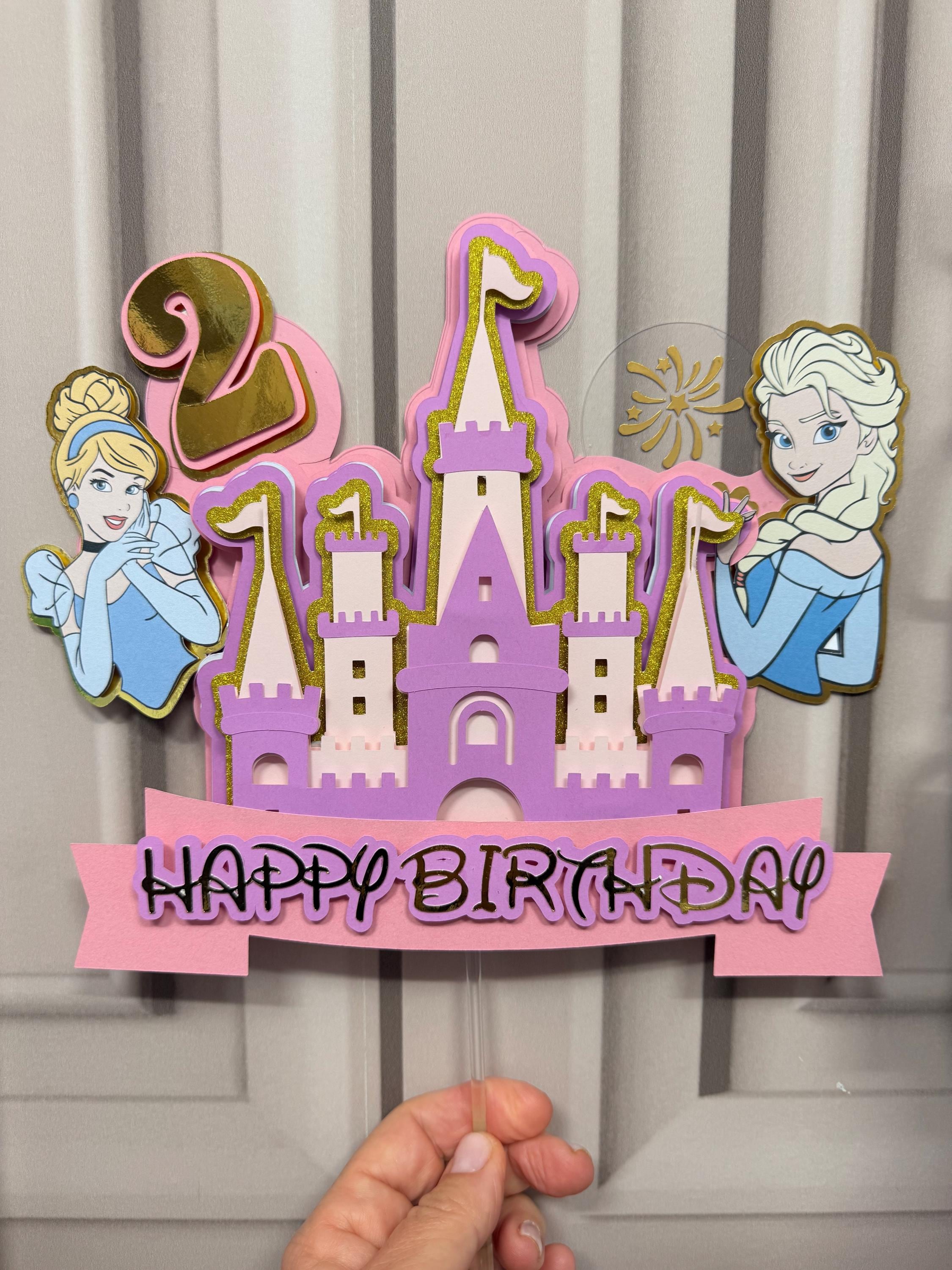 Princess Castle Birthday Cake Topper With Personalized Name and Age ...