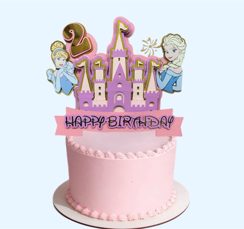 Princess Castle Birthday Cake Topper With Personalized Name and Age ...