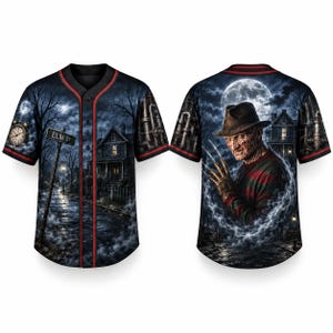 Youth Adutls Halloween Horror Baseball Jersey, Problem Solved Bloody Jersey Scary Blood Splatter Jersey, Creepy Outfit Halloween Party Shirt