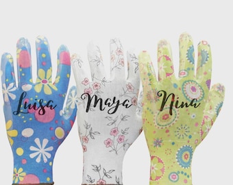 1 Paar personalisierte Gartenhandschuhe für Damen - Ideal als Geschenk