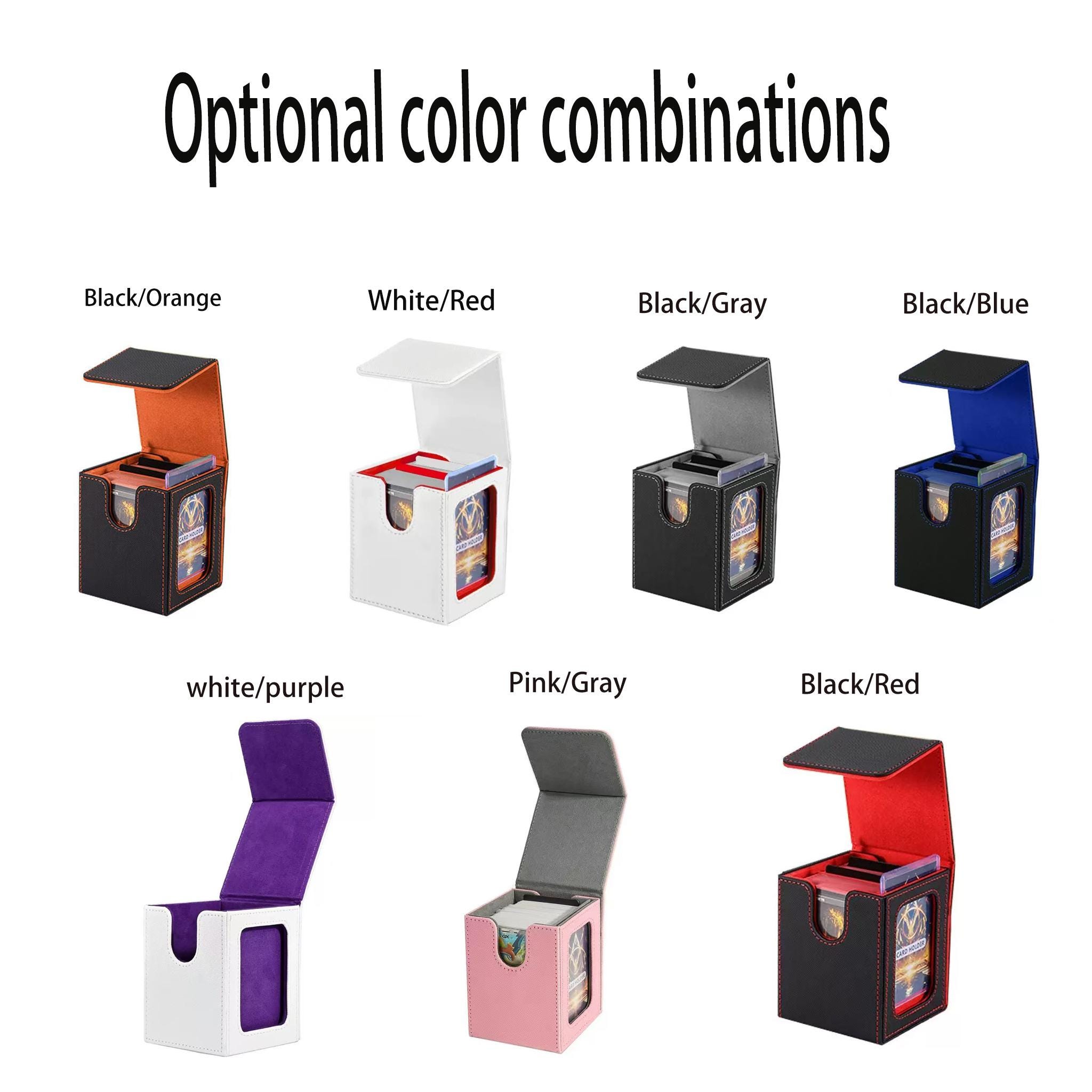Custom Card Deck Box, Personalized Engraved TCG Storage, Double-sleeved ...