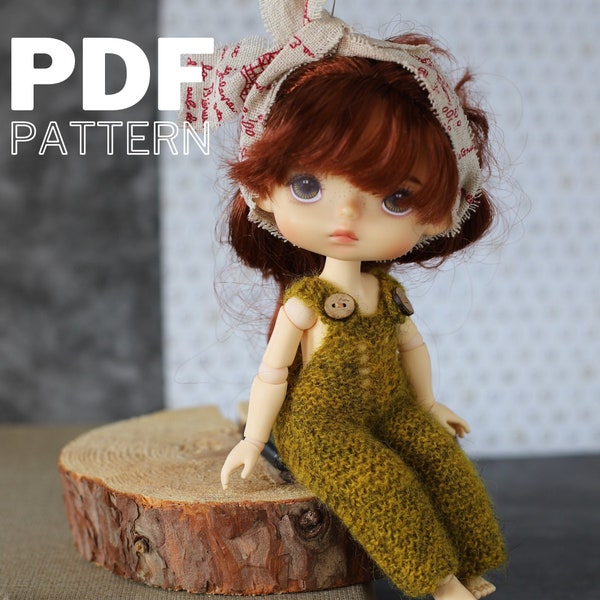 Monst Doll Romper Knitting PDF Pattern: Fern Jumpsuit