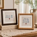 Custom Handwriting Gift, Embroidered Note Keepsake, Memorial Handwriting Frame, Personalized Handwritten Note Gift
