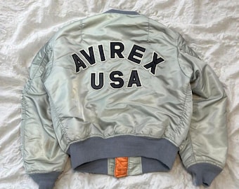 Chaqueta bomber Avirex USA MA-1, bomber transpirable de verano, estilo streetwear informal.