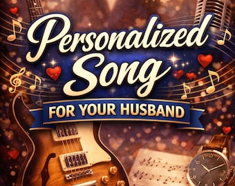 Custom Love Song for Husband – Personalized Anniversary, Birthday Gift