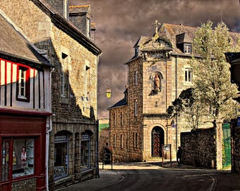 Tréguier Brittany Street Photography – Historic French Architecture Wall Art (Digital Download)