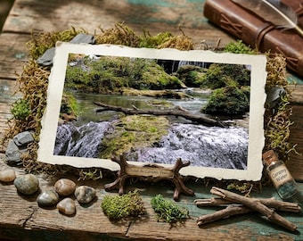 Caramy Waterfalls Provence Photography – Forest Stream, Mossy Rocks (Digital Download)
