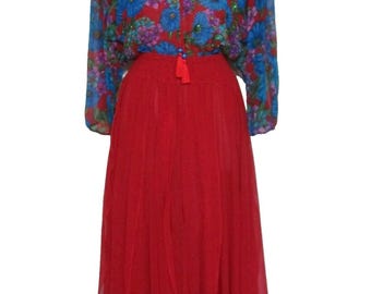 Vintage Tootsies Evening Gown Dress Size 10 Women Navy Blue Chiffon Bead  Trim - Etsy