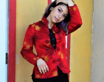 red evening jacket