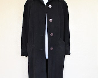 Regency Cashmere Coat, Medium Women, Dark Blue Cashmere, Maxi Coat