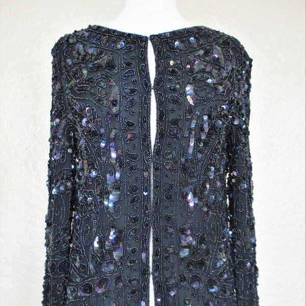 sequin shawl jacket