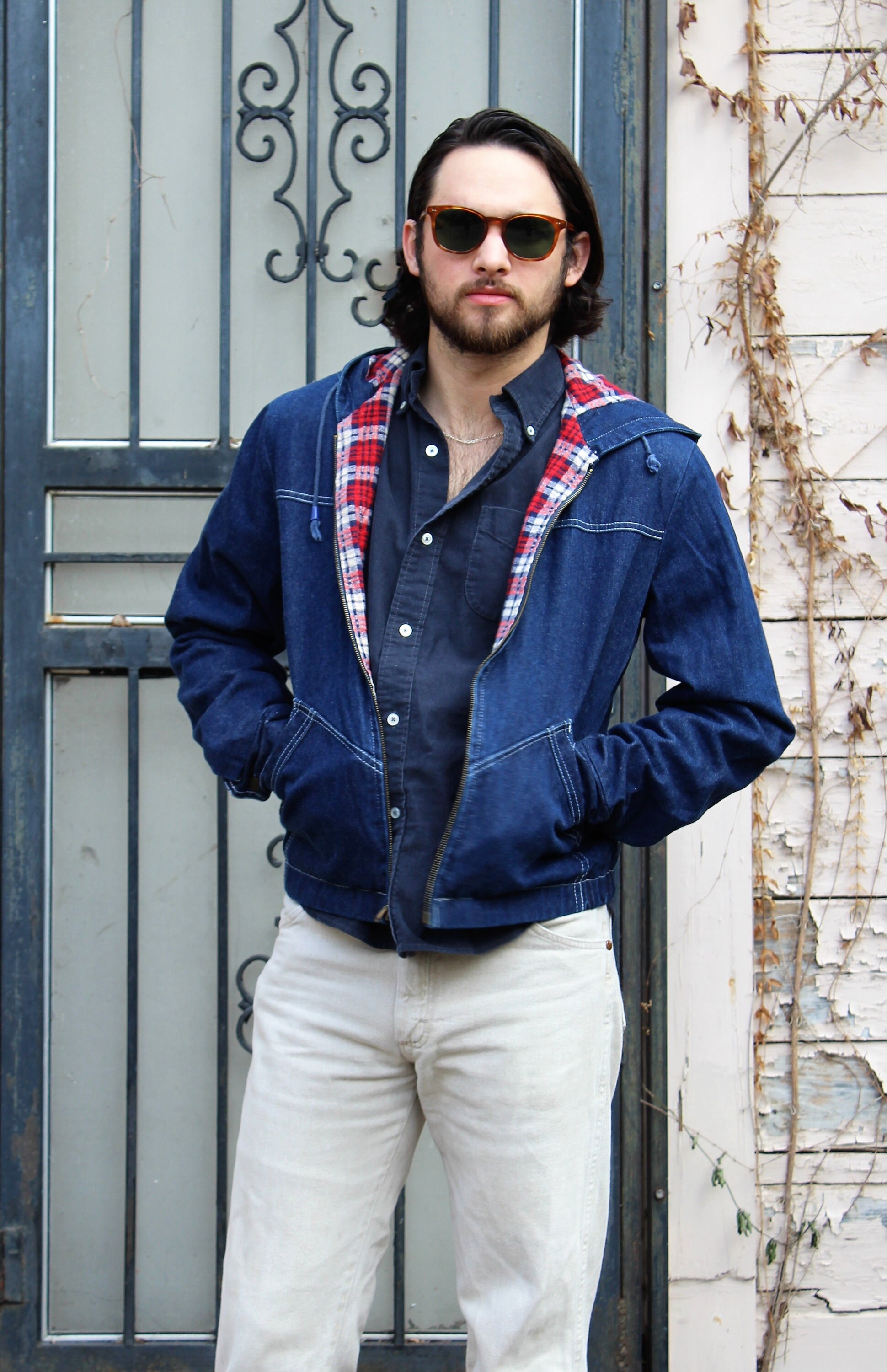 Dark Blue Men's Basic Button Down Denim Jacket – Lookbook Store