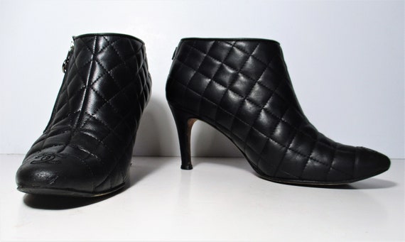 chanel flat booties