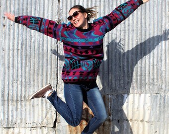 Vintage Michael Carrie Pullover Sweater, Large Women, Oversize