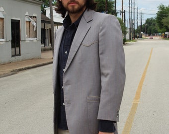 1960年代 コンポラスーツRatner California Clothes Western Suit Jacket, Vintage Ratner Clothes, Cowboy Blazer