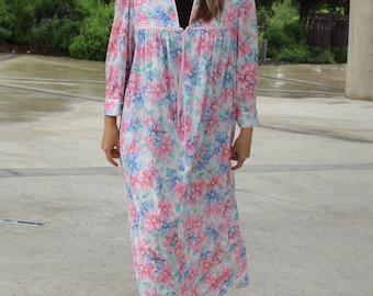 Roze kaftan, vintage jaren 80, dorpskermis, one size dames, plus size jurk
