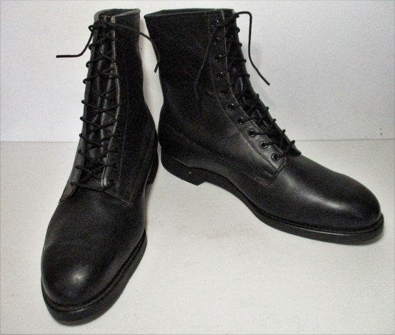 Combat Boots, Vintage 1980s Addison Shoe Company, 13XW Men Combat Boots, Vintage 1980s Addison Shoe Company, 13XW Men