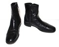 Vintage Florsheim Black Leather Ankle Boots, Size 9D Men, Vintage Shoes