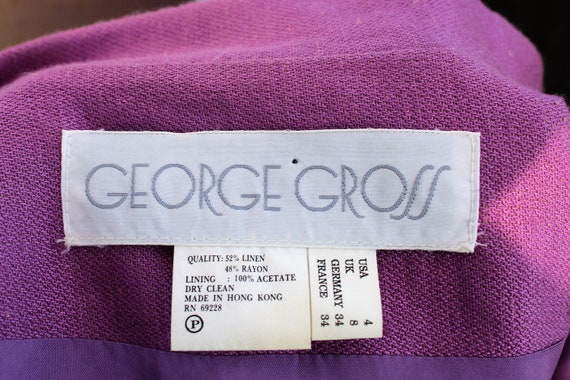 Linen Suit, Vintage 1980s George Gross, 4 Women, … - image 7