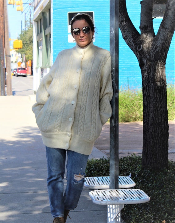 Sweater Coat, Vintage 1980s I.B. Diffusion, Long C