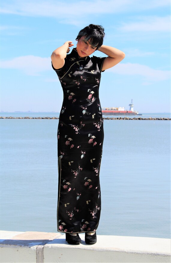 Long Cocktail Dress Women | Vintage 60s Cheongsam,