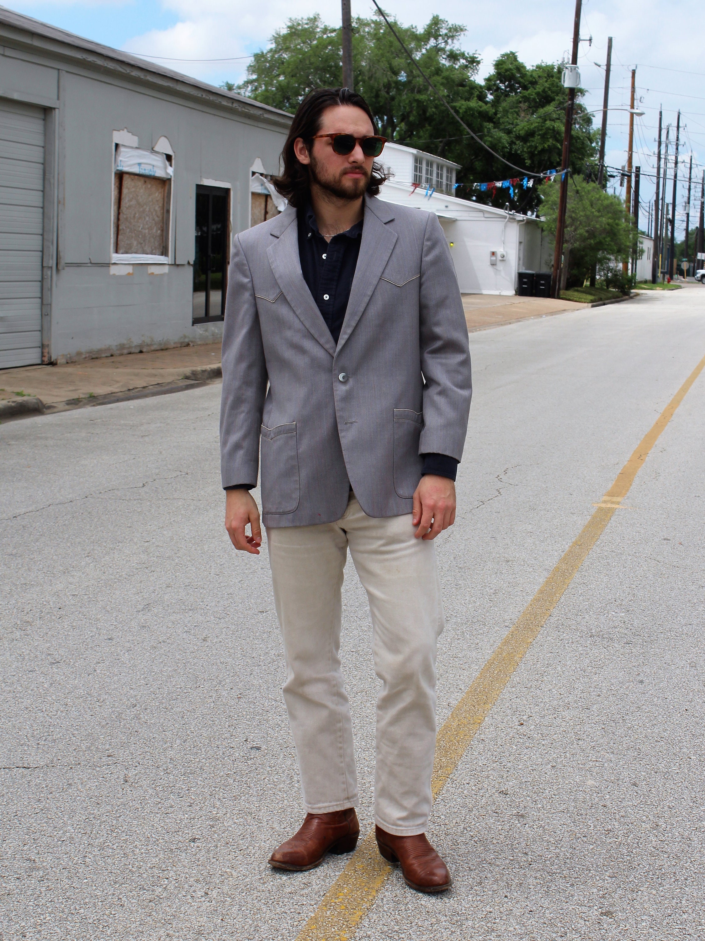 1960年代 コンポラスーツRatner California Clothes Western Suit Jacket, Vintage Ratner Clothes, Cowboy Blazer