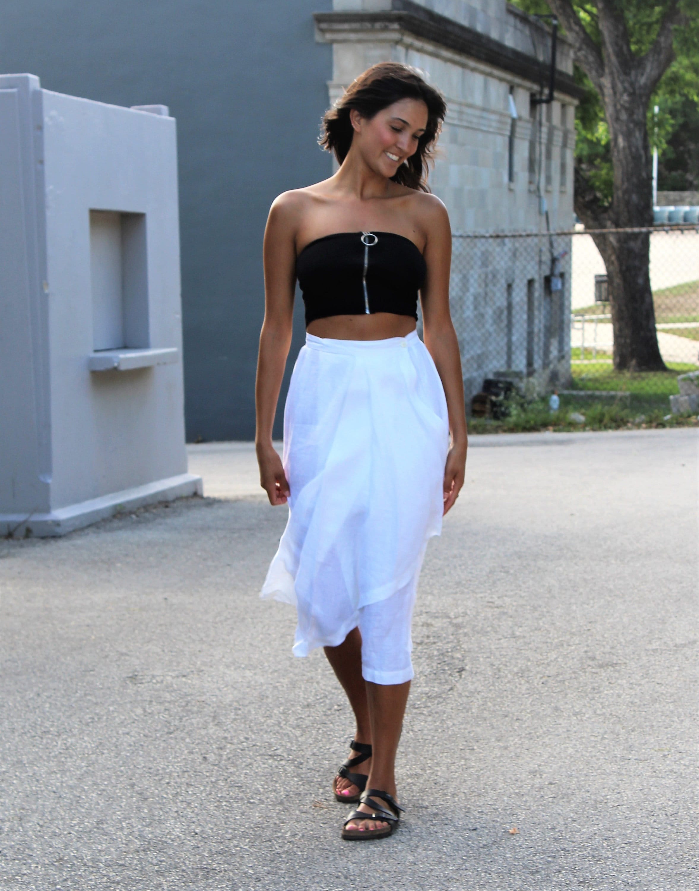 Vintage Wrap Skirt 1990s Hiroko Koshino 42 Women off White - Etsy