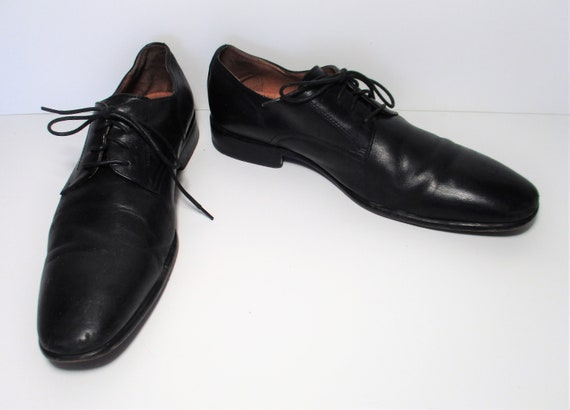 Mens Dress Shoes Vintage 1980s Saks Fifth Avenue Black 