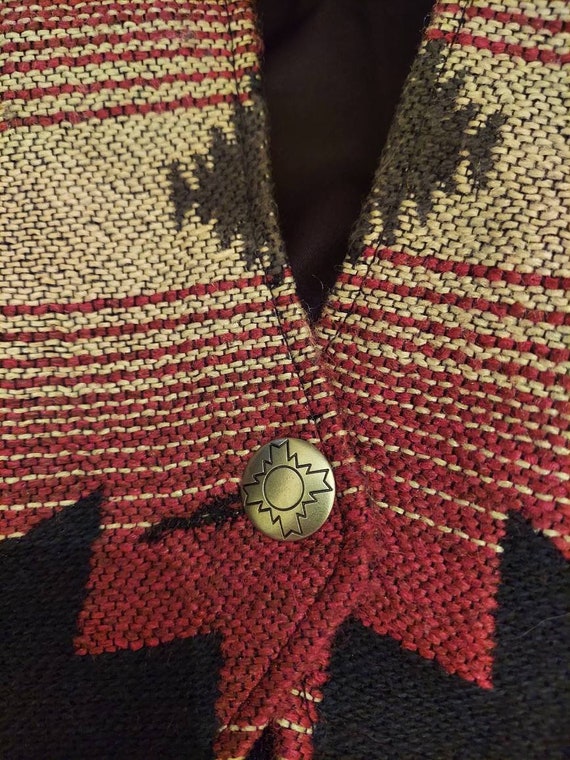 Tapestry Jacket, Vintage 1980s Pioneer Wear Cropp… - image 10