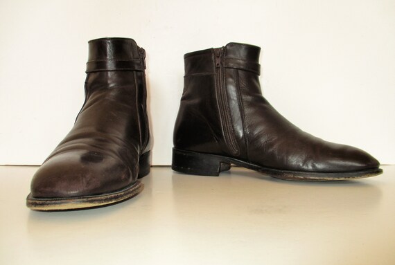 Vintage 1990s Bally Leather Boots, 10 1/2EEE, Ankl