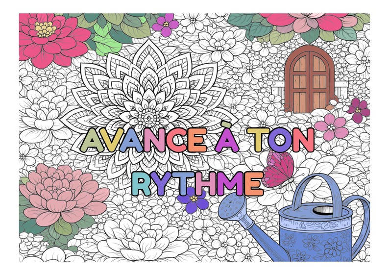 Zen Coloring Page for Adults (PDF) - 10 Pages of Positive Affirmations ...