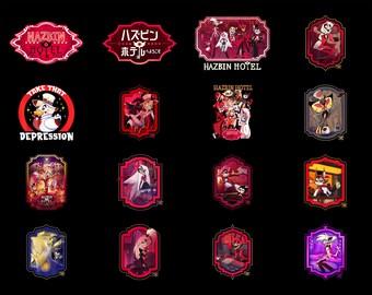 Hazbin Hotel PNG Descarga digital, Hazbin Hotel PNG, Personajes de Hazbin Hotel Hazbin Hotel Dibujos animados PNG, Combo Hazbin Hotel PNG, Archivo digital