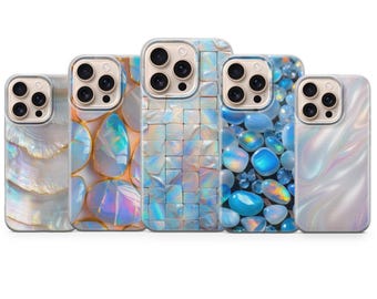 Rainbow Moonstone Phone Cover Opal Phone Case for iPhone 17 Pro Max, 16e, 15, 14, 13 & Samsung S26 Ultra,S25 FE, A57,A56, Pixel 10, 9A