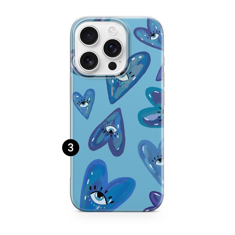 Hjärtliknande telefonskal Comme Des Garçons för iPhone 17 Pro Max, 16e, 15, 14, 13 och Samsung S26 Ultra, S25 FE, A57, A56, Pixel 10, 9A 3