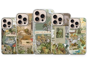 Frog And Toad Phone Cover Cute Green Phone Case for iPhone 17 Pro Max, 16e, 15, 14, 13 & Samsung S26 Ultra,S25 FE, A57,A56, Pixel 10, 9A